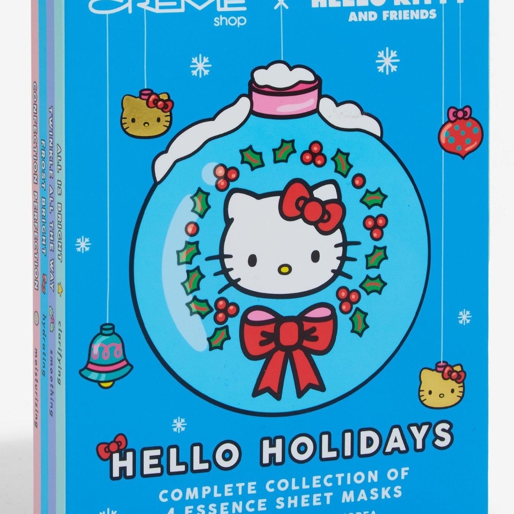 Hello Holidays Hello Kitty and Friends Essence Masks x4 NIB